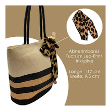 Load the picture in the gallery viewer, shopper straw bag "Leo"
