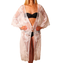 Load the image into the gallery viewer, lace kimono "Flora"