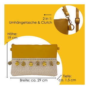 Small boho basket bag "Valetta"