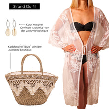Load the image into the gallery viewer, lace kimono "Flora"