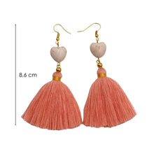 Load the picture into the gallery viewer, tassel earring "Stone"