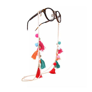 Colorful boho glasses chain "Rio"